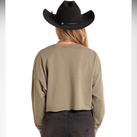 NEW ROCK & ROLL DENIM Western Rodeo graphic pullover - Picture 2 of 8